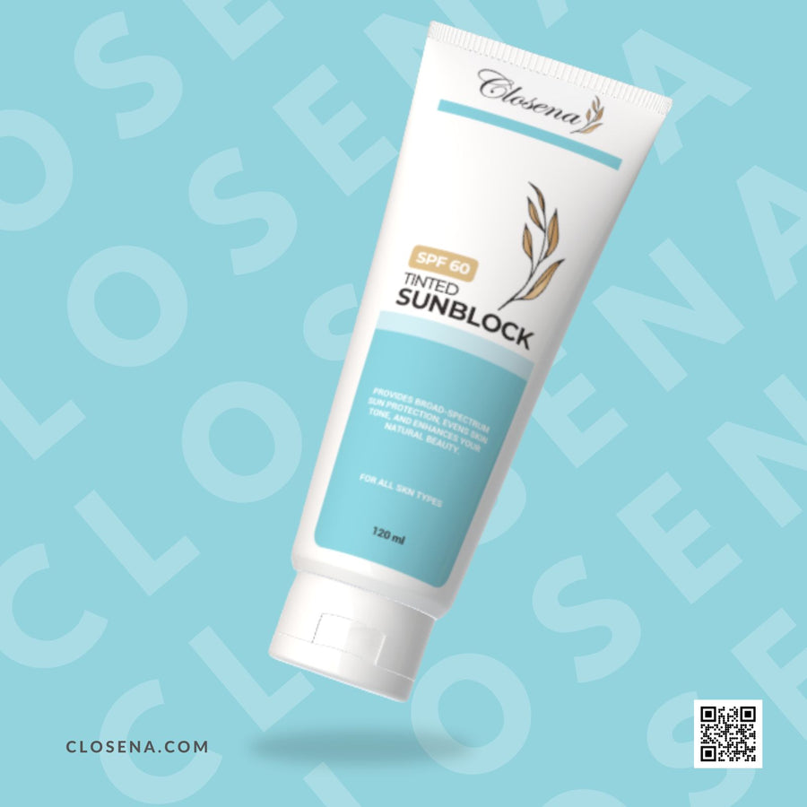 Tinted Sunblock SPF 60 120ml by Closena