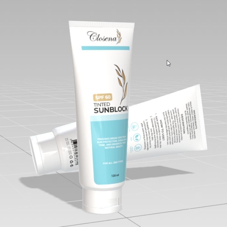 Closena Tinted Sunblock SPF 60 for everyday glow and protection