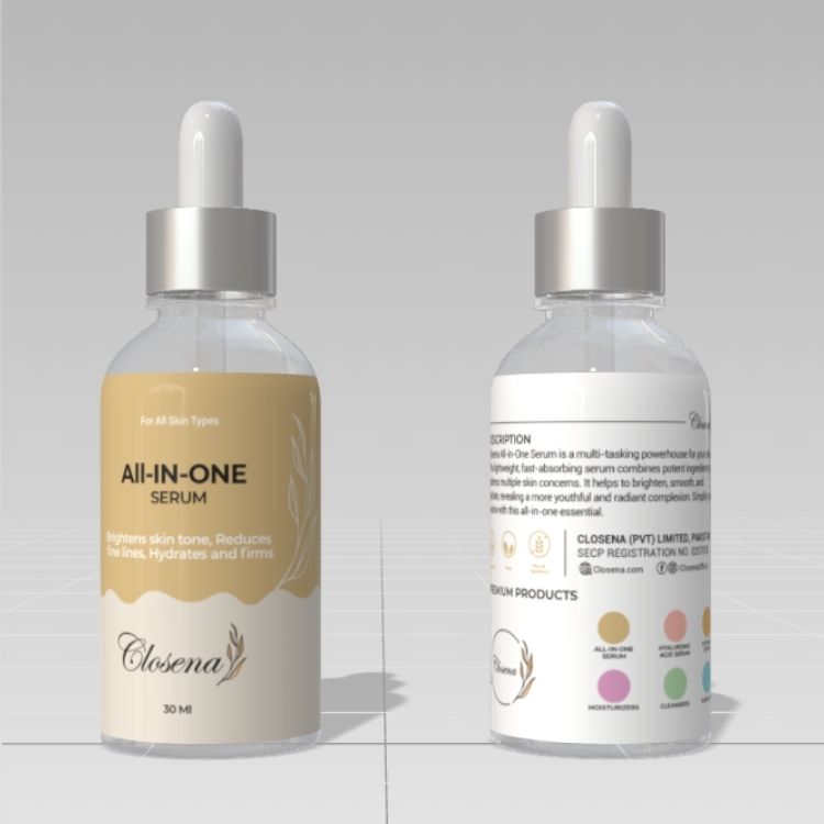 Closena All-in-One Serum benefits - brighten, hydrate and smooth skin